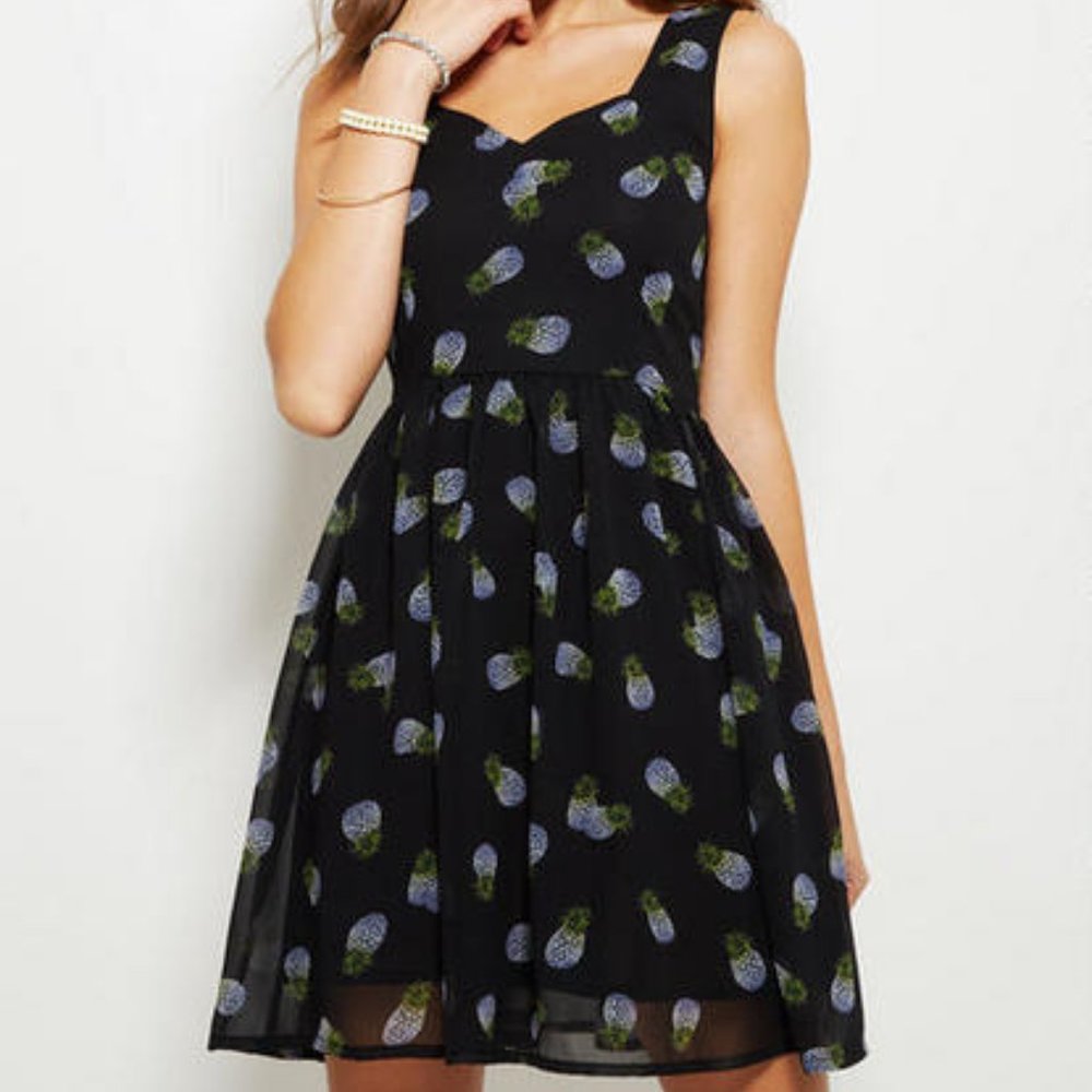 dELiA*s Pineapple Print Skater Dress